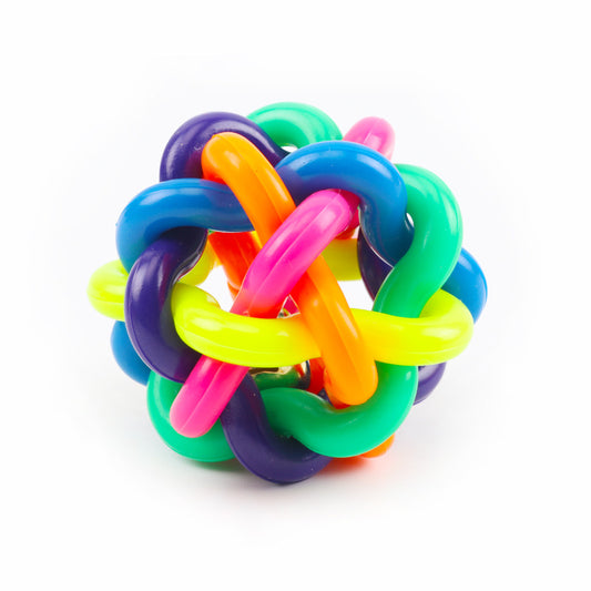 Pelota 7 colores con cascabel