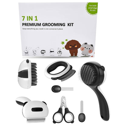 Kit De Cepillos Para Mascotas 7en1